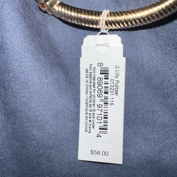 🌸LILLY PULITZER White Orchid Flower Bracelet NEW WITH GIFT BAG - Picture 4 of 6